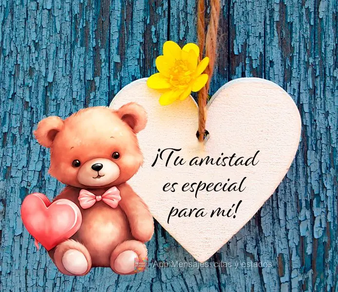 Sua amizade é especial para mim!