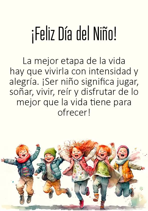A melhor fase da vida tem que ser vivida com intensidade e alegria. Ser criança é brincar, sonhar, viver, rir e aproveitar o melhor que a vida tem para...