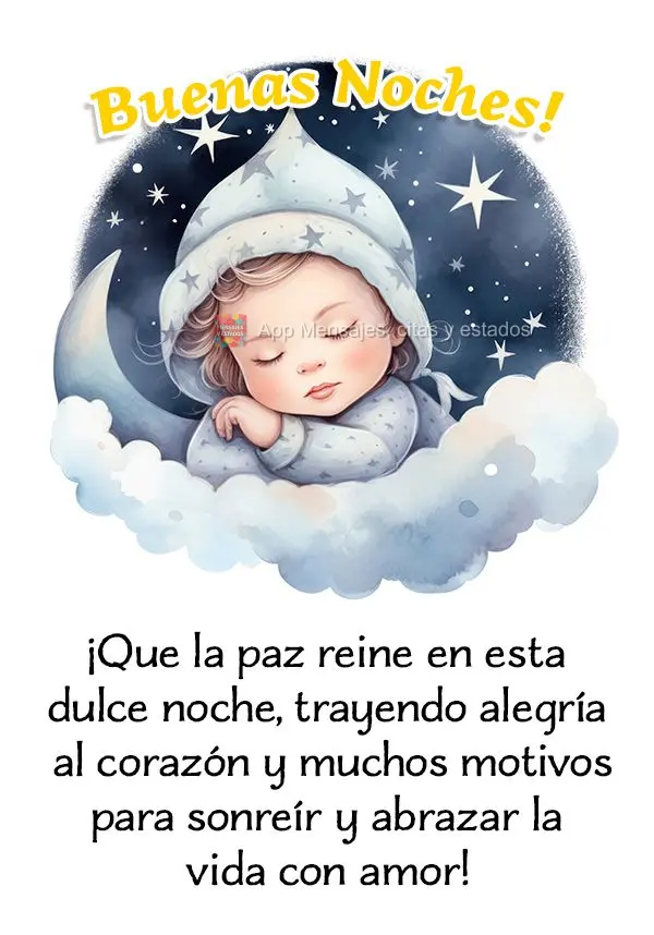 Que a paz reine nesta doce noite, trazendo alegria para o coração e muito razões para sorrir e abraçar a vida com amor!  Boa noite!