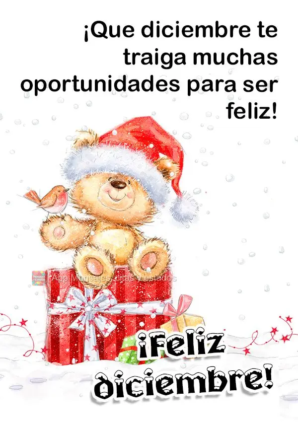 Que Dezembro traga para ti, muito oportunidades de ser feliz! Feliz Dezembro!