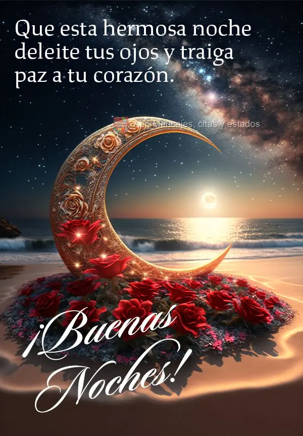 Que esta linda noite possa encantar seus olhos e trazer paz para seu coração. Boa noite!