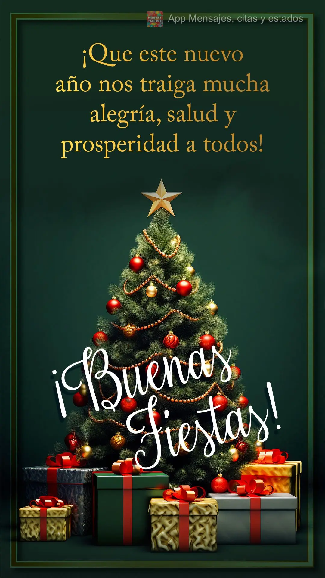 ¡Que este nuevo año nos traiga mucha alegría, salud y prosperidad a todos! ¡Buenas fiestas!