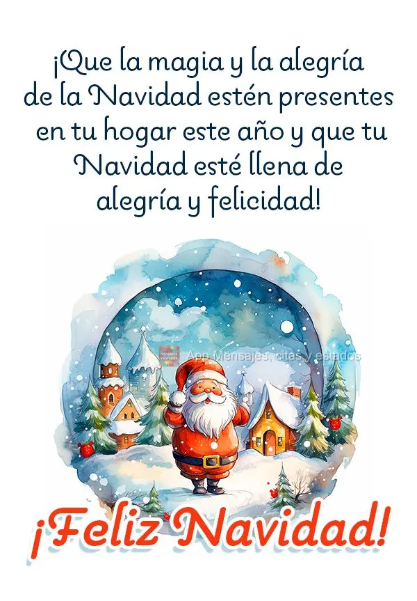 ¡Que la magia y la alegría de la Navidad estén presentes en tu hogar este año y que tu Navidad esté llena de alegría y felicidad! ¡Feliz navidad!...