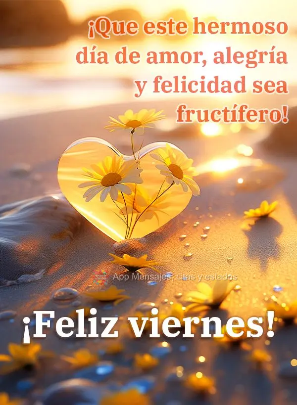 Que seja proveitoso esse lindo dia de amor, alegria e felicidade! Feliz Sexta-feira!