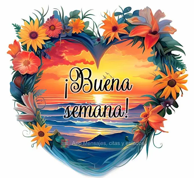 ¡Buena semana!