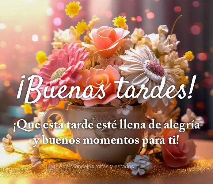 Que esta tarde seja cheia de alegrias e bons momentos para ti! Boa tarde!