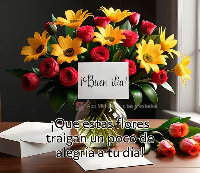 Que essas flores tragam um pouco de alegria para o seu dia! Bom dia!