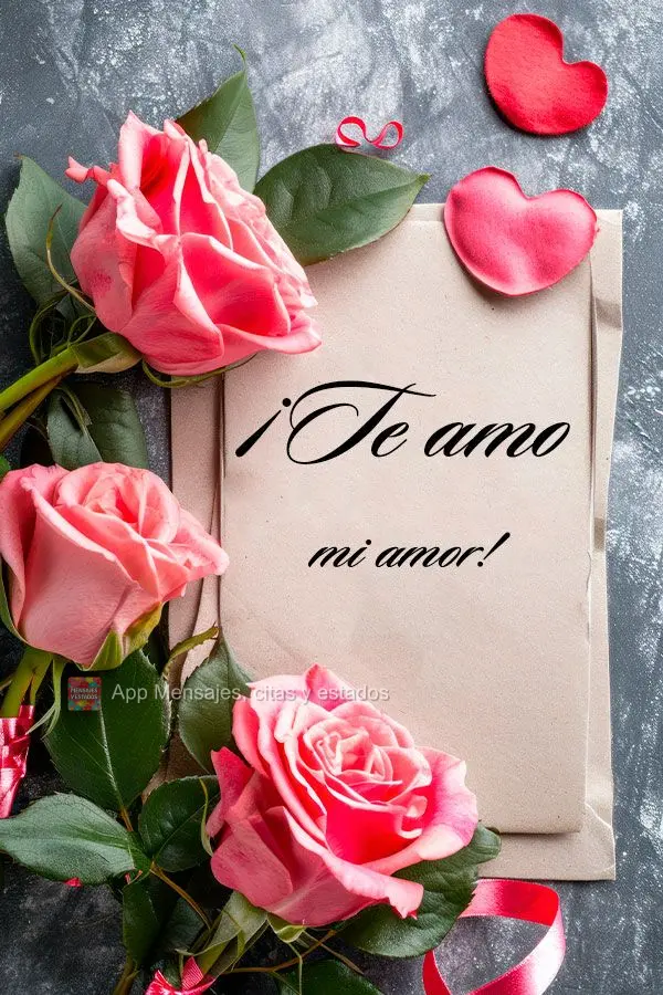 ¡Te amo mi amor!