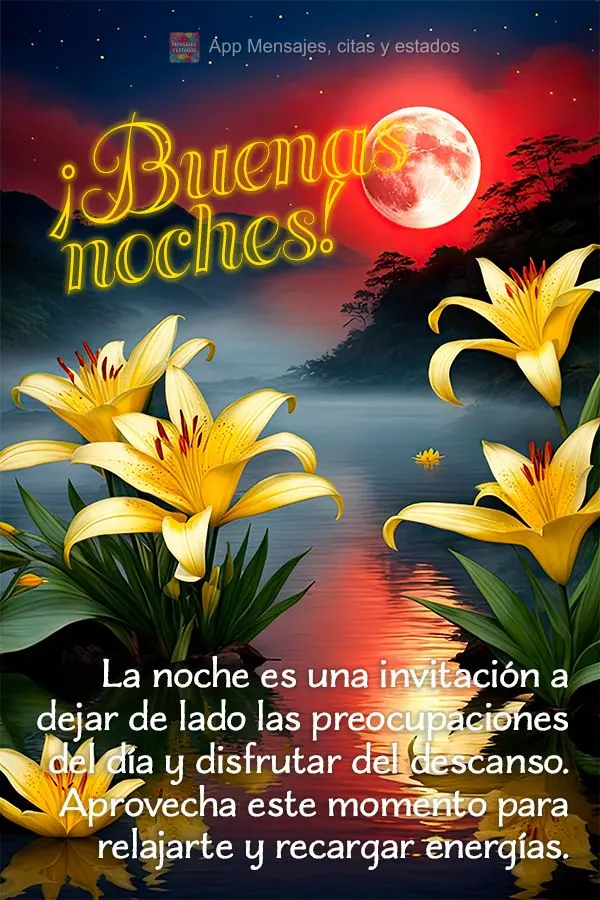 A noite é um convite para deixar de lado as preocupações do dia e se entregar ao descanso. Aproveite esse momento para relaxar e recarregar as energia...