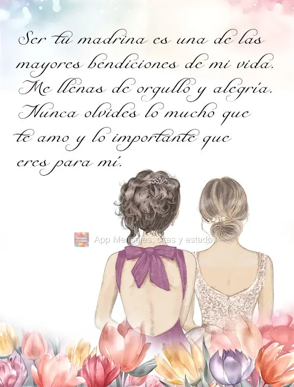Ser sua madrinha é uma das maiores bênçãos da minha vida. Você me enche de orgulho e alegria. Nunca se esqueça do quanto é amado e do quanto é im...