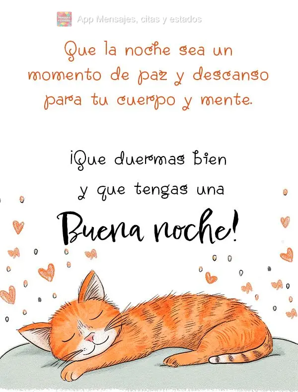 Que a noite seja um momento de paz e descanso para o seu corpo e sua mente. Durma bem e tenha uma boa noite!