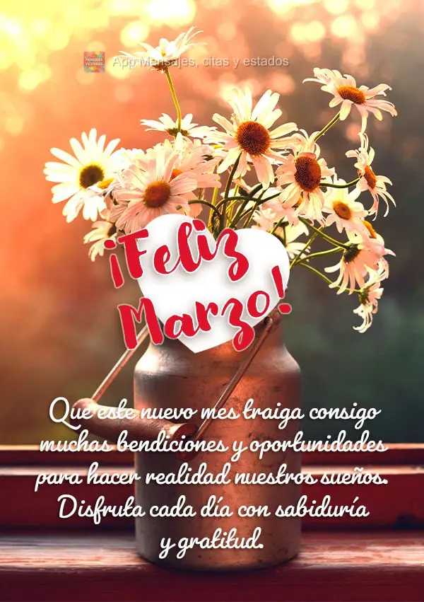 Que este novo mês traga consigo muitas bênçãos e oportunidades para realizarmos nossos sonhos. Aproveite cada dia com sabedoria e gratidão.  Feliz M...