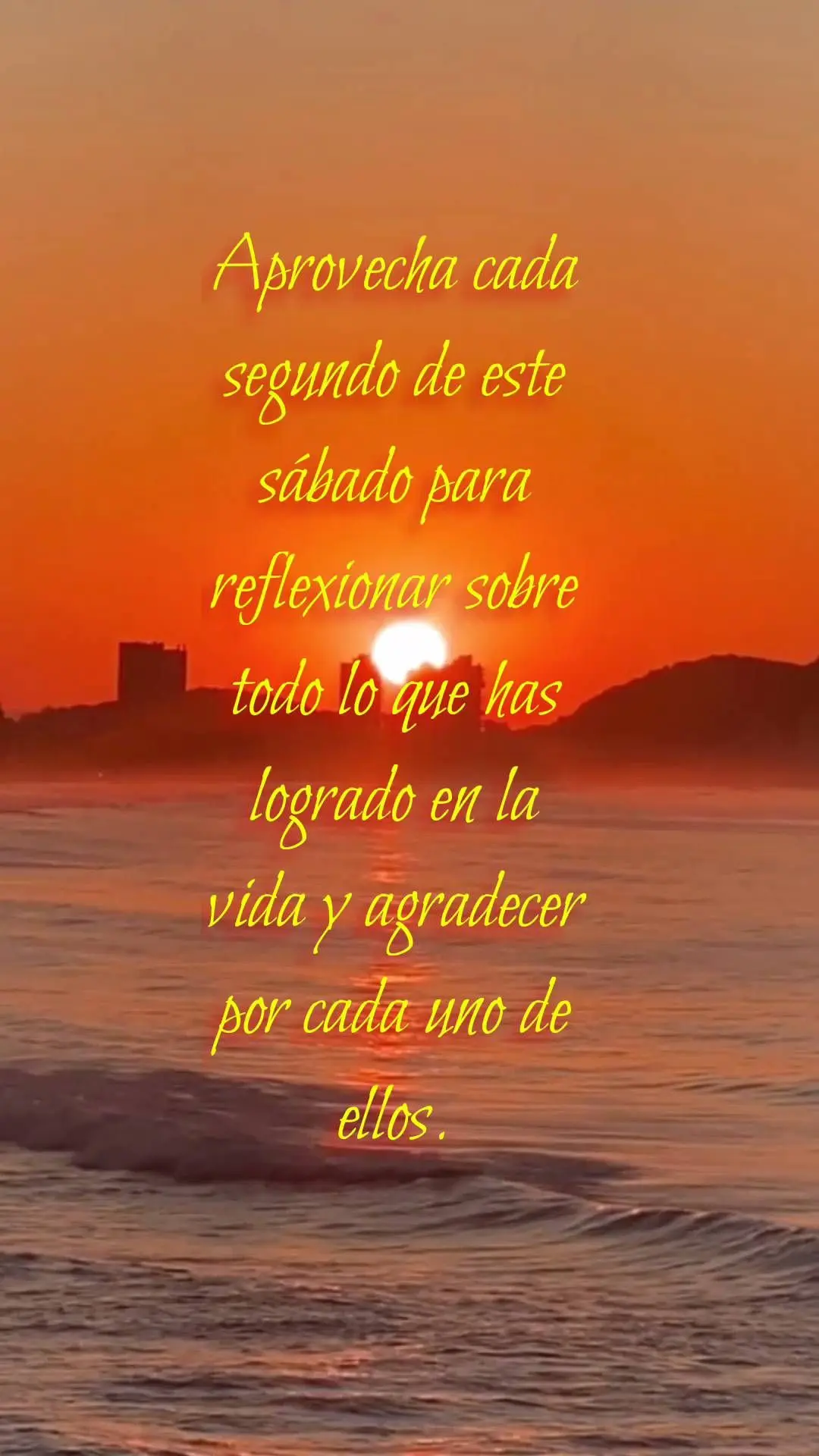 Aproveite cada segundo deste sábado para refletir sobre tudo que você já conquistou na vida e agradecer por cada uma delas.  Tenha um dia abençoado!...