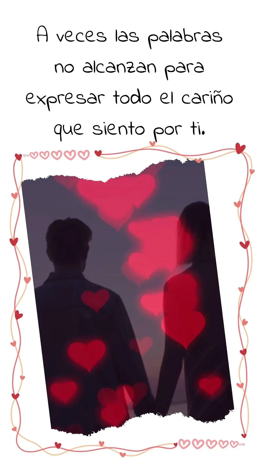 Às vezes, as palavras não são suficientes para expressar todo o carinho que sinto por você.