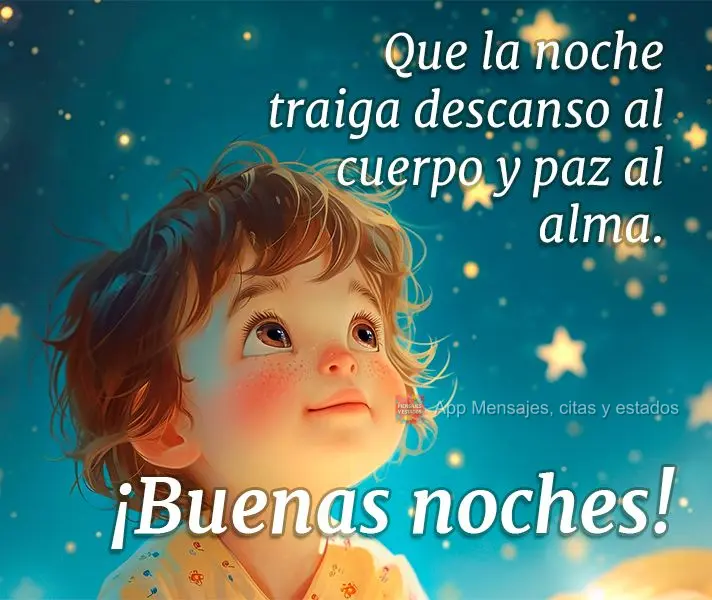 Que la noche traiga descanso al cuerpo y paz al alma. ¡Buenas noches!