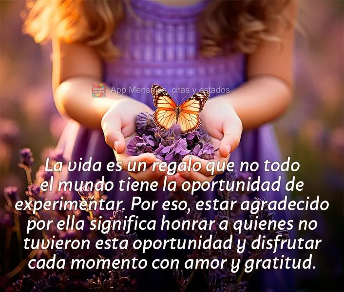 A vida é uma dádiva que nem todos têm a chance de vivenciar. Por isso, ser grato por ela é honrar aqueles que não tiveram essa oportunidade e aprove...