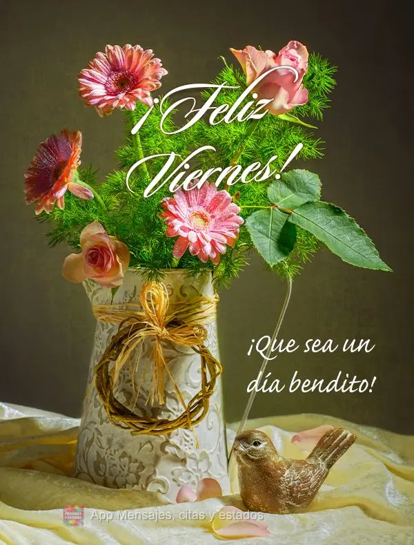 Feliz Sexta-feira! Que seja um dia abençoado!