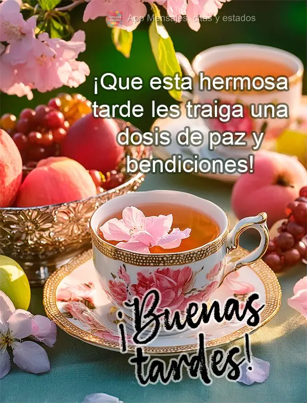 Que esta linda tarde possa te dar uma dose de paz e bênçãos! Boa tarde!