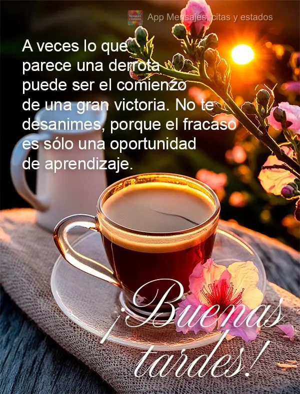 Às vezes, o que parece ser uma derrota pode ser o início de uma grande vitória. Não desanime, pois o fracasso é apenas uma oportunidade de aprendiza...