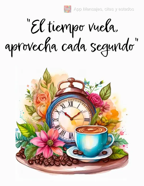 "El tiempo vuela, aprovecha cada segundo"