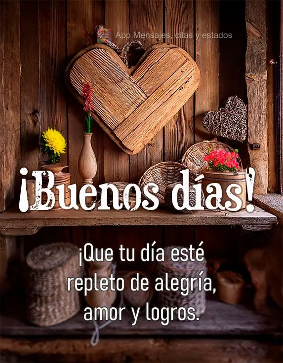 Que o seu dia seja repleto de alegria, amor e realizações! Bom dia!