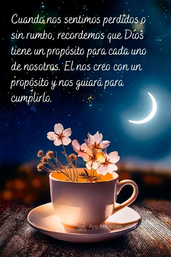 Cuando nos sentimos perdidos o sin rumbo, recordemos que Dios tiene un propósito para cada uno de nosotros. El nos creo con un propósito y nos guiará ...