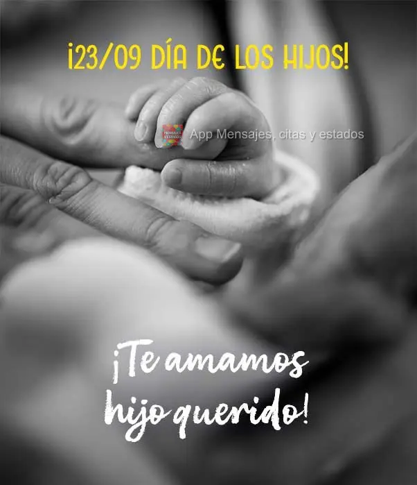 Nós amamos você meu filho querido! 23/09 Dia dos Filhos! 