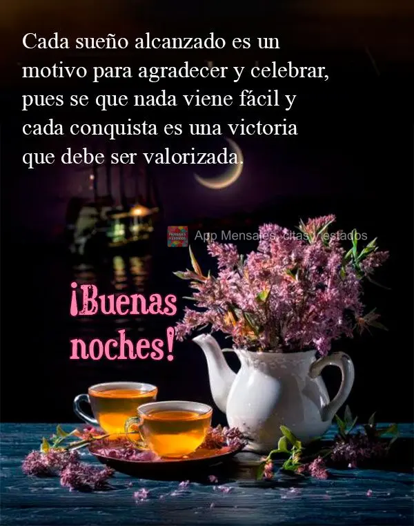 Cada sonho alcançado é um motivo para agradecer e celebrar, pois sei que nada vem fácil e cada conquista é uma vitória que deve ser valorizada. Boa ...