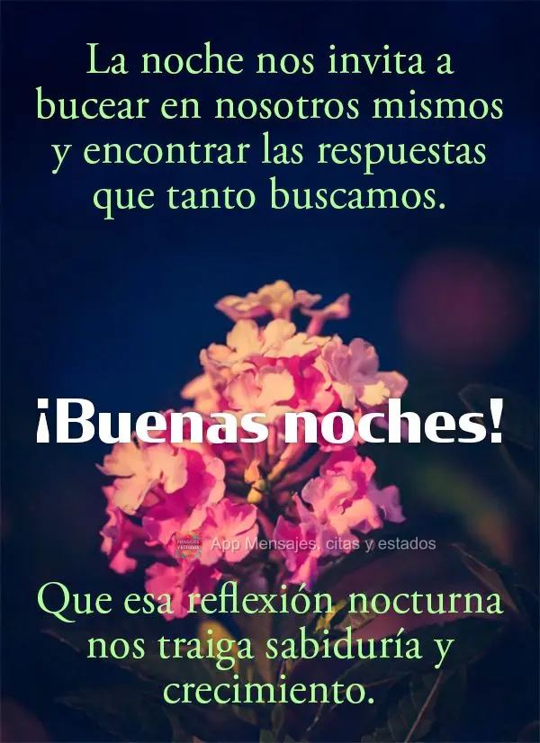 A noite nos convida a mergulhar em nós mesmos e encontrar as respostas que tanto buscamos. Que essa reflexão noturna nos traga sabedoria e crescimento....
