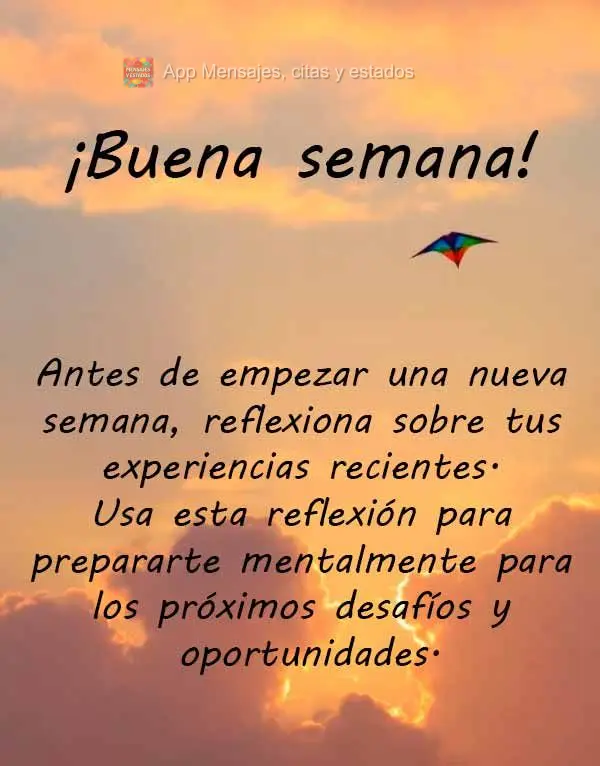 Antes de iniciar uma nova semana, reflita sobre suas experiências recentes. Use essa reflexão para se preparar mentalmente para os próximos desafios e...