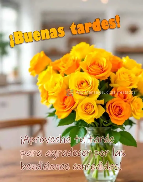 Aproveite sua tarde para agradecer pelas bênçãos concedidas!  Boa tarde!