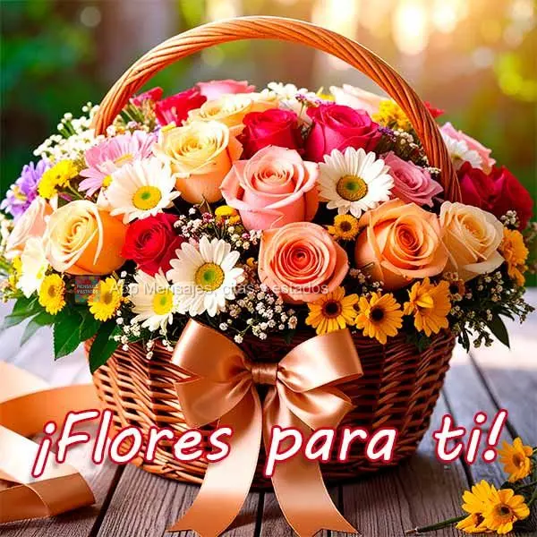 ¡Flores para ti!