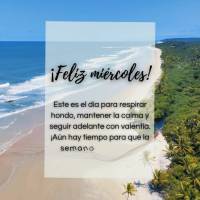 Metade do caminho jáfoi! Aproveite a quarta para alinhar planos, renovar energias e seguir 
com determinação.
Feliz quarta!