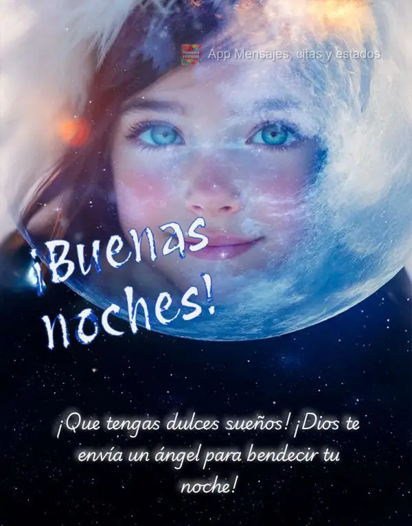 Tenha doces sonhos! Deus está enviando um anjo para abençoar a sua noite! Boa noite!