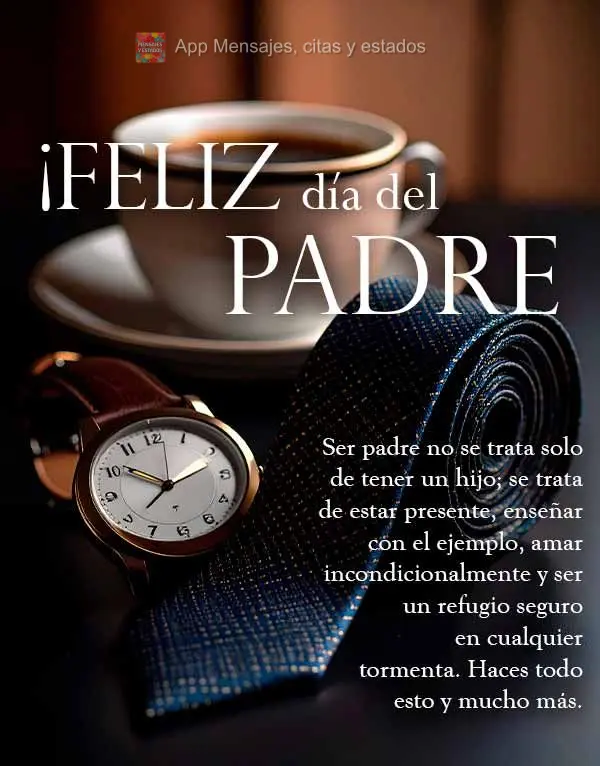 Ser pai não é apenas gerar um filho, é estar presente, ensinar com o exemplo, amar incondicionalmente e ser o porto seguro em qualquer tempestade. Voc...