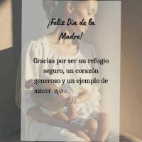 Feliz Dia das Mães!
Obrigado por ser refúgio seguro, coração generoso e exemplo de amor que nunca se mede 
ou se cansa.