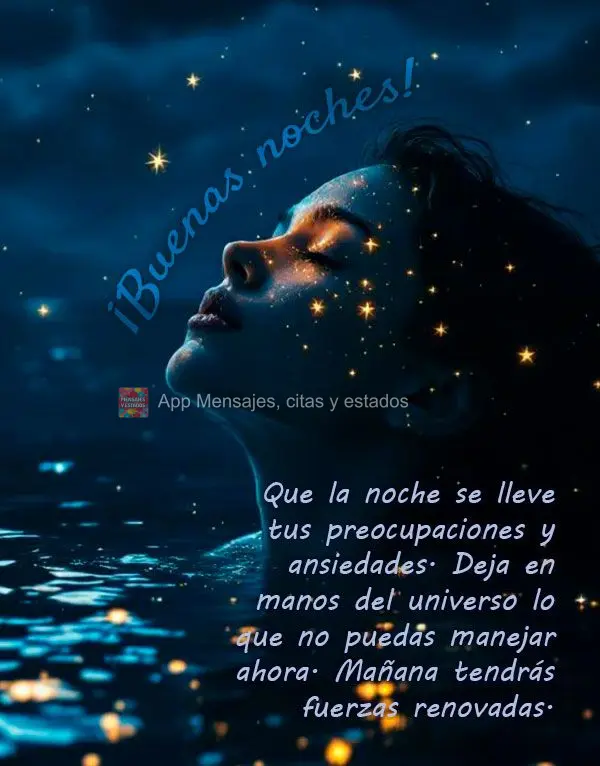 Que a noite leve embora suas preocupações e ansiedades. Entregue ao universo aquilo que não está em suas mãos resolver agora. Amanhã você terá fo...