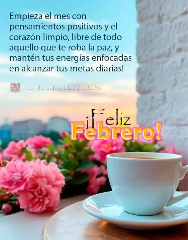 Comece o mês com pensamentos positivos e coração limpo, livre de tudo aquilo que tira a sua paz, e mantenha as energias focadas em realizar o suas met...