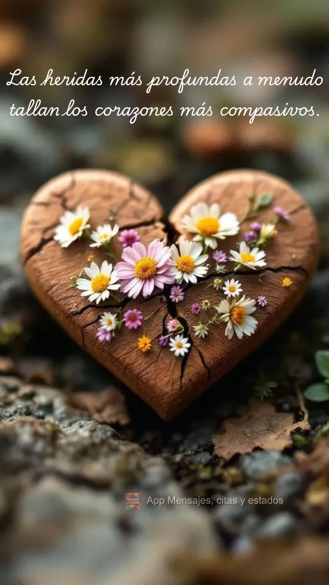 Las heridas más profundas a menudo tallan los corazones más compasivos.