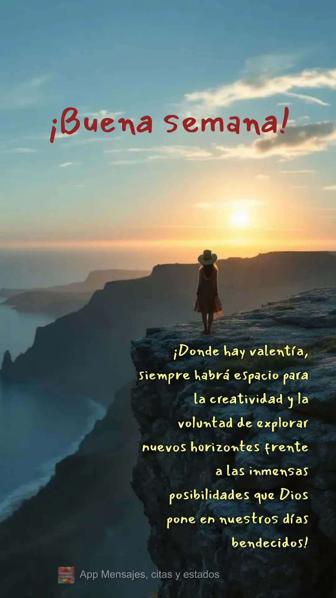¡Donde hay valentía, siempre habrá espacio para la creatividad y la voluntad de explorar nuevos horizontes frente a las inmensas posibilidades que Dio...