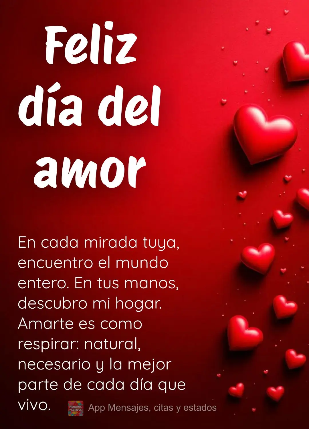 Em cada olhar seu, encontro o mundo inteiro. Nas suas mãos, descubro meu lar. Amar você é como respirar: natural, necessário e a melhor parte de cada...