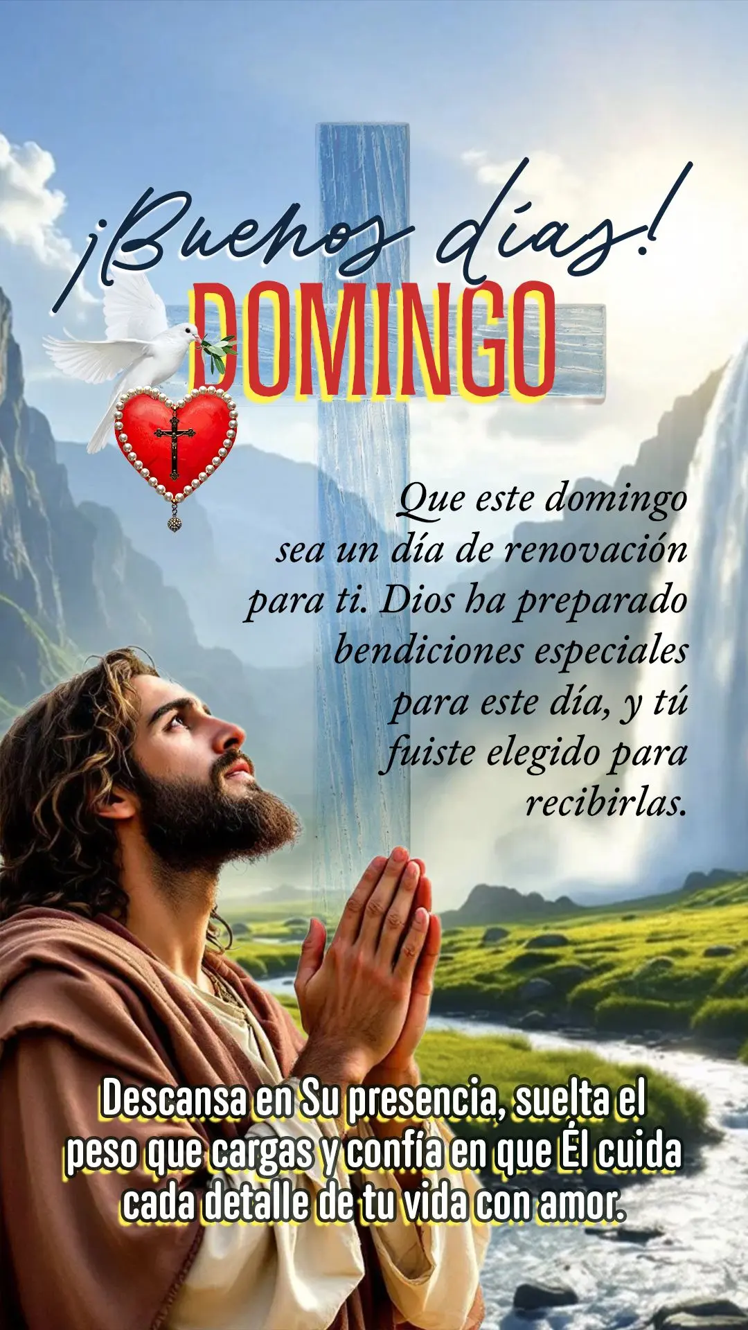 Bom dia! Que este domingo seja um dia de renovação para você. Deus preparou bênçãos especiais para este dia, e você foi escolhido para recebê-las...