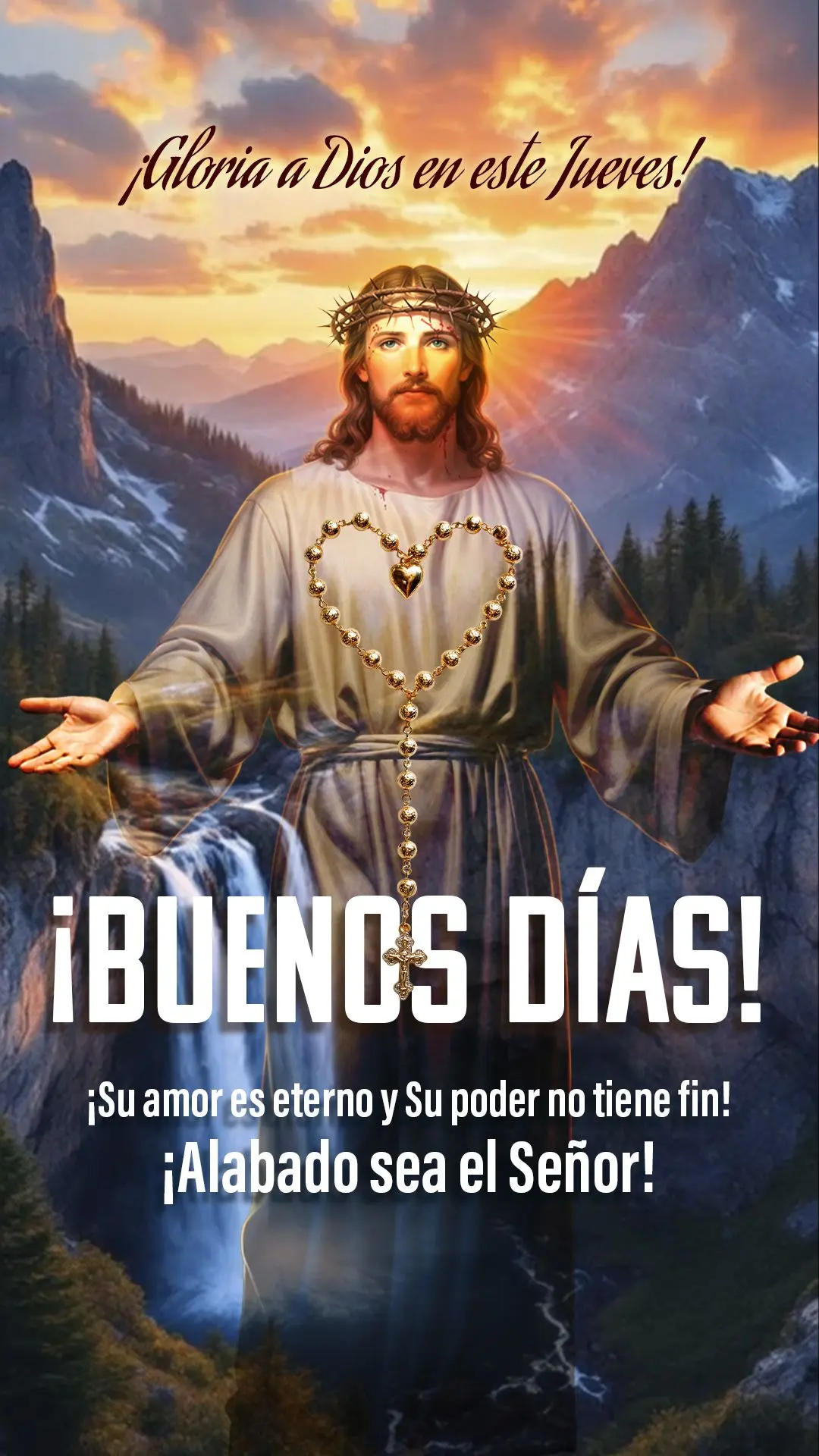 🙌 Glória a Deus nesta quinta-feira!
Seu amor é eterno e Seu poder não tem fim!
Louvado seja o Senhor! 🔥

---