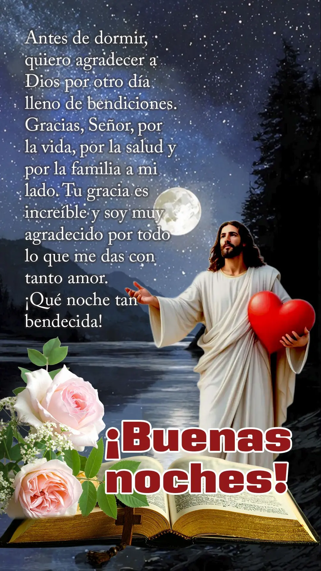 Boa noite! Antes de dormir, quero agradecer a Deus por mais um dia repleto de bênçãos. Obrigado, Senhor, pela vida, pela saúde, pela família ao meu ...