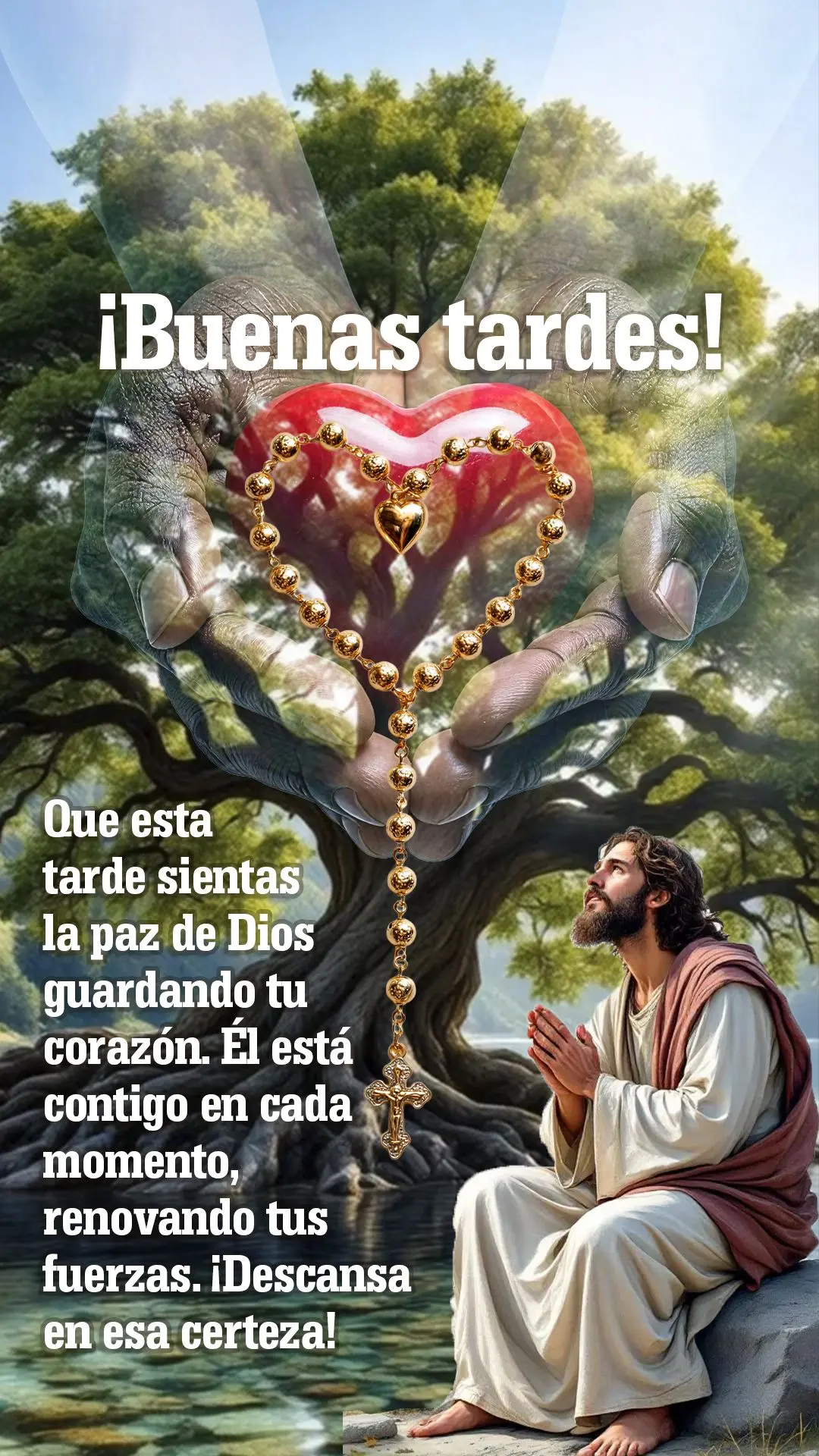 Boa tarde! Que esta tarde você sinta a paz de Deus guardando o seu coração. Ele está com você em cada momento, renovando suas forças. Descanse ness...
