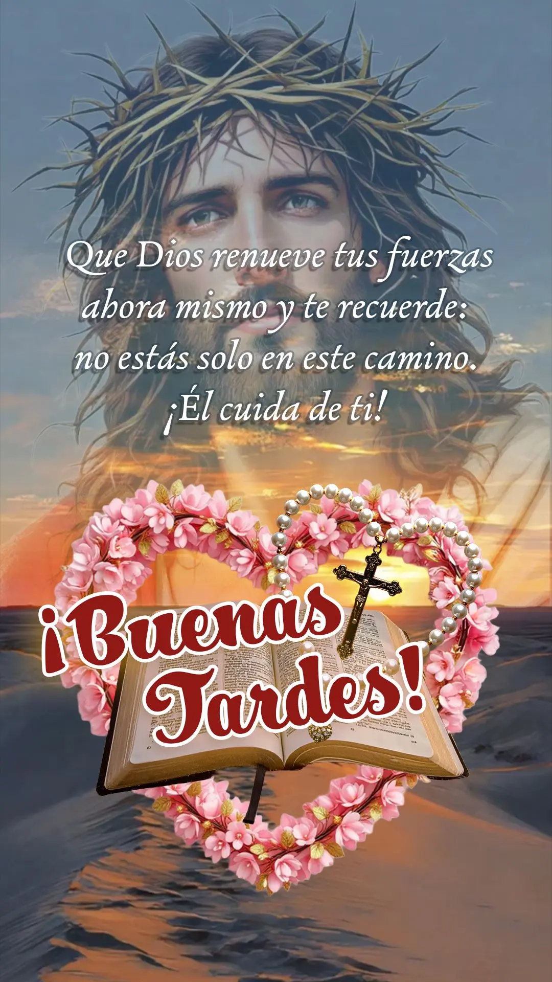 Boa tarde! Que Deus renove suas forças agora e te lembre: você não está sozinho nessa caminhada. Ele cuida de você! 🙏☀️