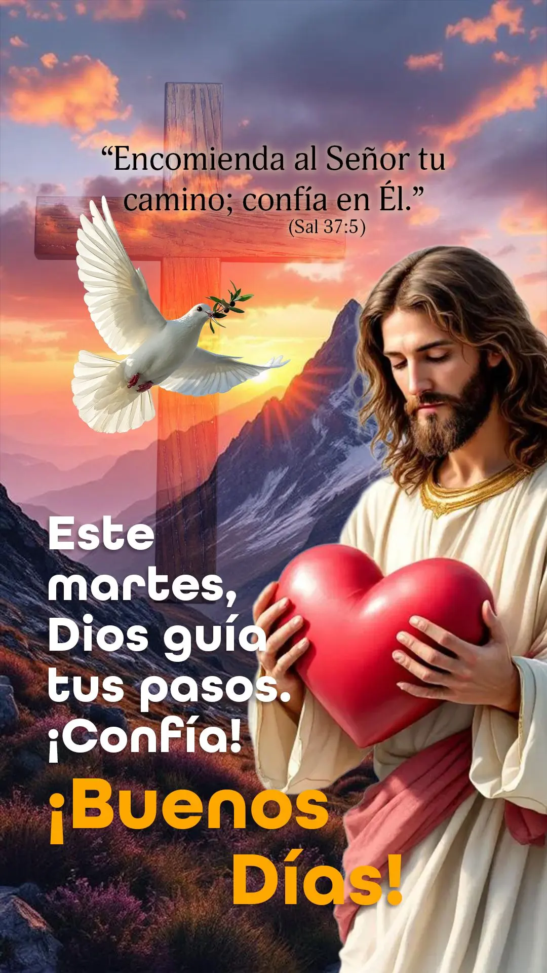 "Entrega o teu caminho ao Senhor; confia nEle." (Sl 37:5) 🌟
Nesta terça, Deus guia cada passo seu. Confie! Bom dia! 🙏