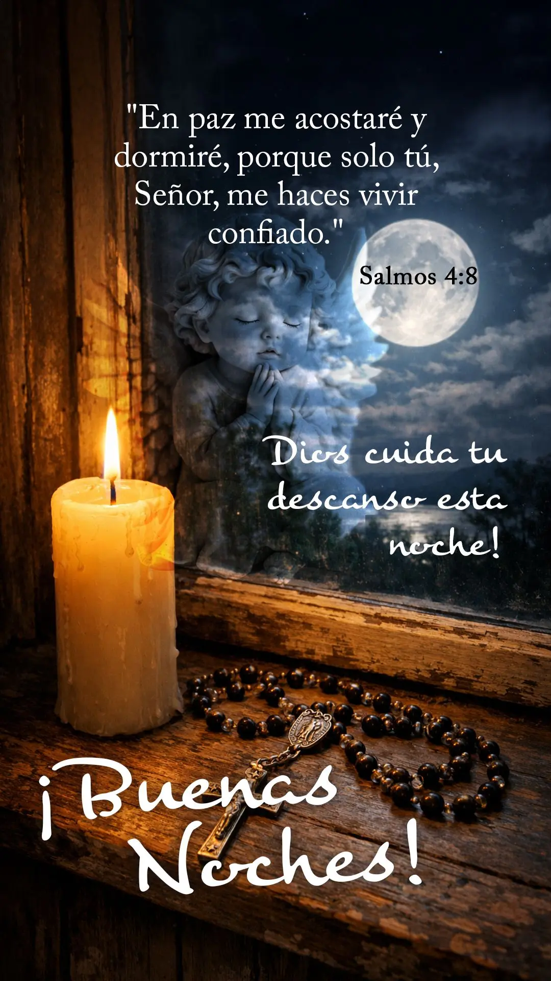 🌙 "Em paz me deito e logo adormeço, porque só tu, Senhor, me fazes repousar em segurança." — Salmos 4:8
Deus guarda o seu sono esta noite. Boa no...