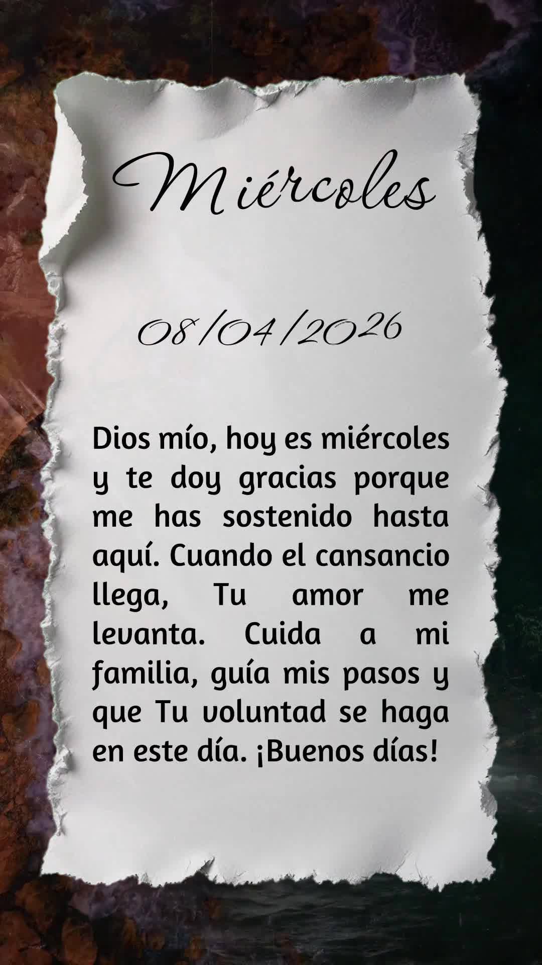 Deus, hoje é quarta-feira, meu pai, e eu te agradeço por me sustentar até aqui. A semana está na metade e Tu és a minha força. Renova meu ânimo, g...