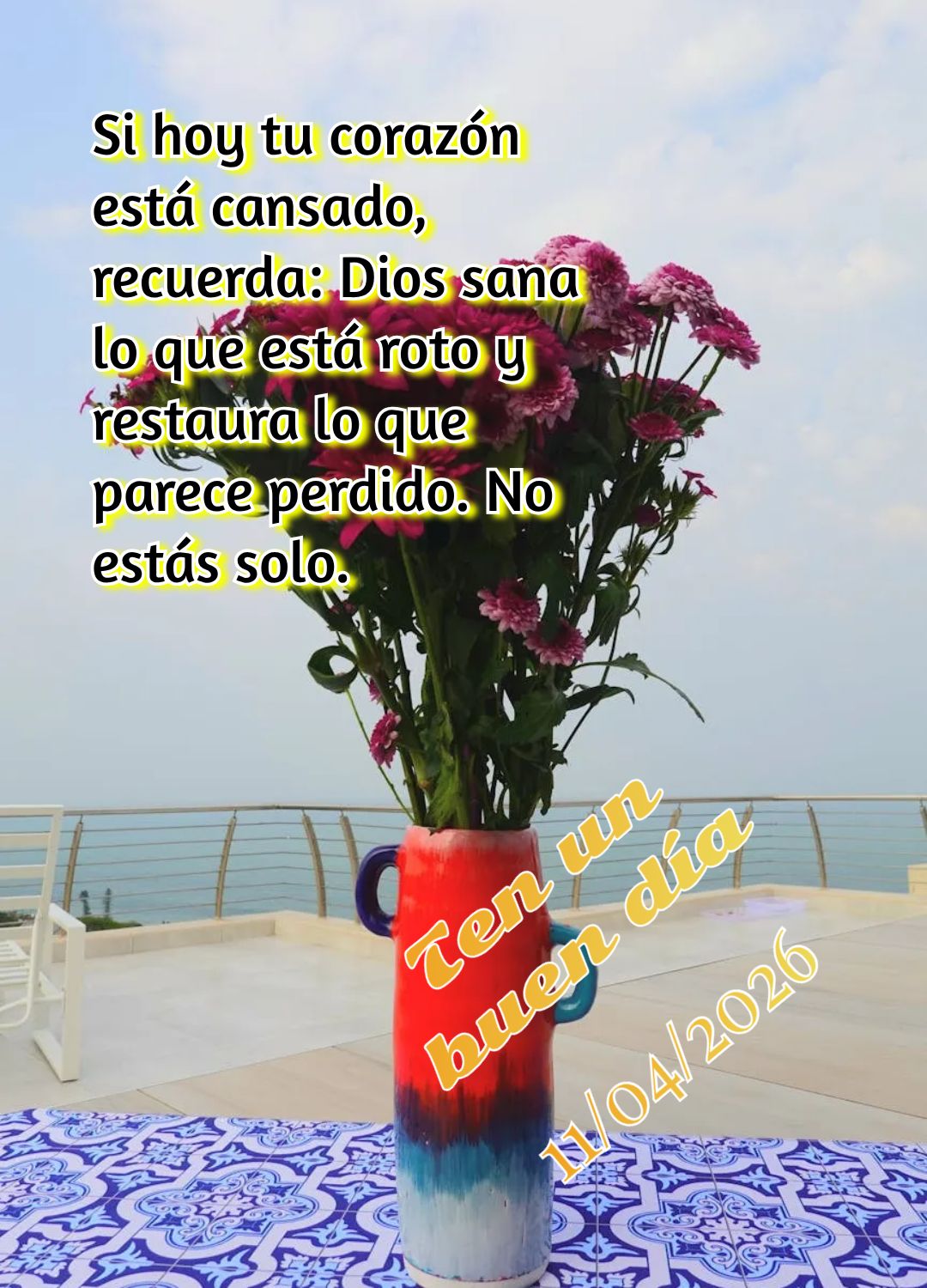 "Aquietai-vos e sabei que eu sou Deus." (Sl 46:10). Neste sábado, respire fundo e descanse na presença do Senhor. Tenha um bom dia Salmos 46:10
